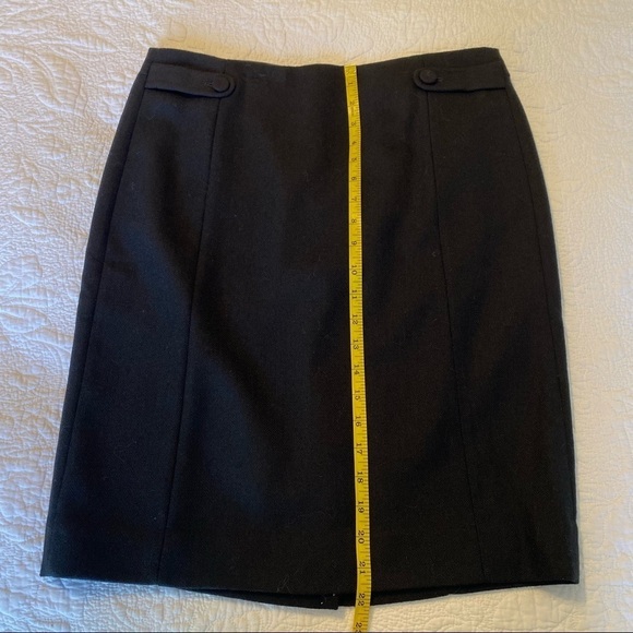 J. Crew NWT 100% Wool Black Pencil Skirt - 6 - Picture 9 of 10